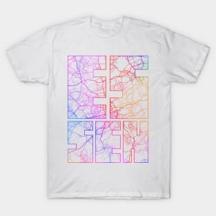 Essen, Germany City Map Typography - Colorful T-Shirt